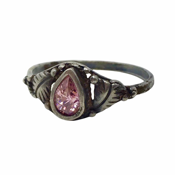 Vintage Sterling Tourmaline Ring